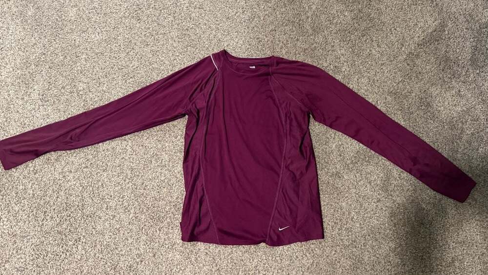 Nike Dri-FIT Women's Long-Sleeve Running Top in Purple